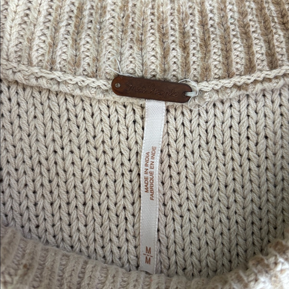 Free People Tan Sleeveless Sweater - Picture 4 of 5